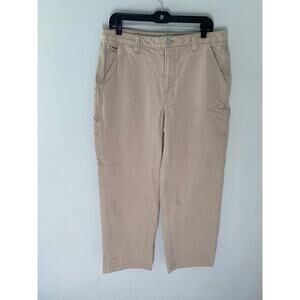 Aritzia TNA Carpenter Jeans Khaki High Rise Utility Size 12